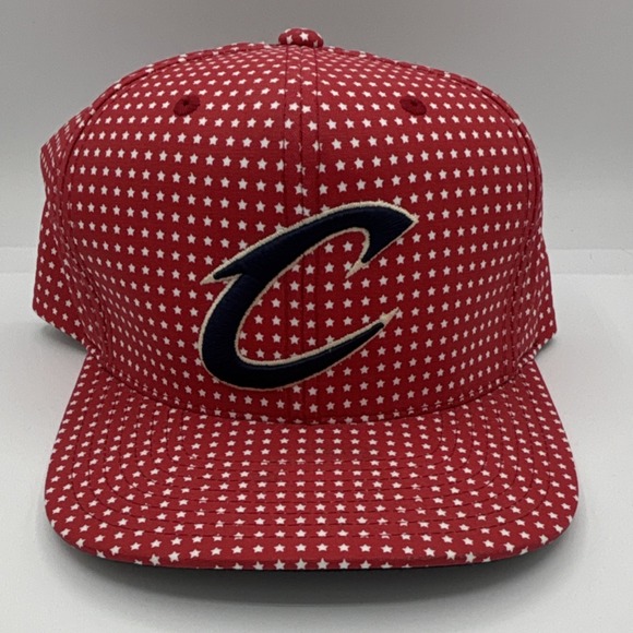 Mitchell & Ness Other - Mitchell & Ness Cleveland Cavaliers NBA Snapback Cap Red White Navy Basketball‎